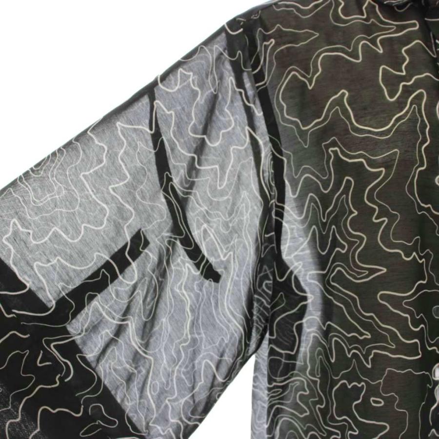 ハイク HYKE CONTOUR LINE BELL-SLEEVE SHIRT カジュアルシャツ 五分袖 