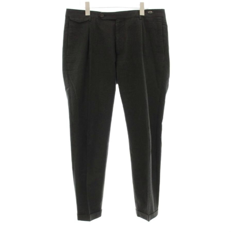 【中古】タリアトーレ G-DAKAR TAG11 シングルスーツ シアサッカー ジャケット パンツ ストライプ柄 50 黒 33UEZ006 タリアトーレ G-DAKAR TAG11 シングルスーツ セットアップ シア