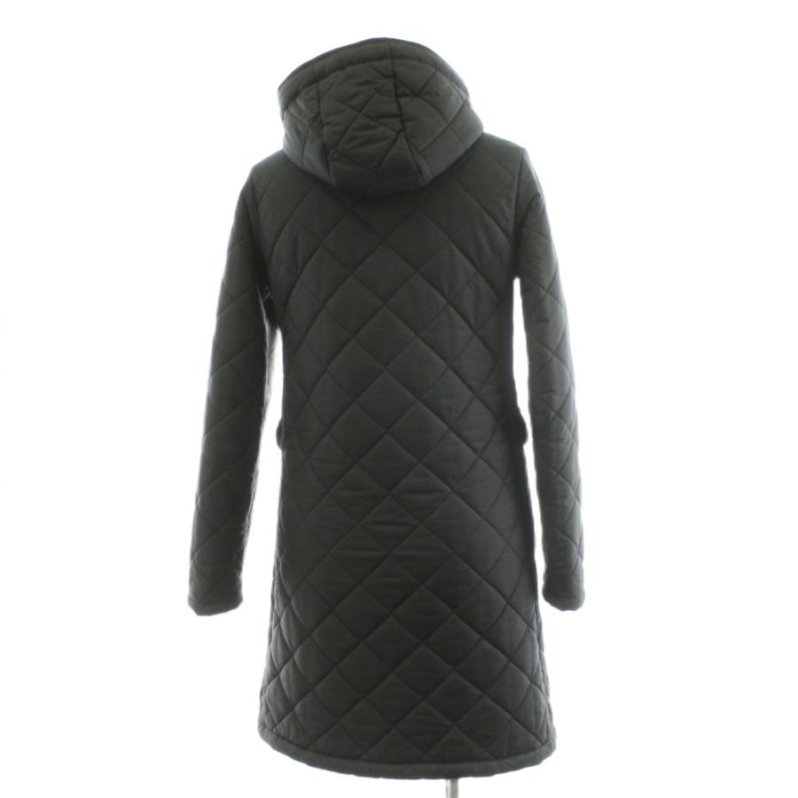 マッキントッシュ 英国製 裏ボア キルティングコート フード付き 38 黒