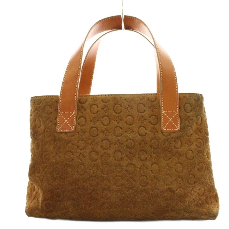 CELINE（セリーヌ） CELINE Cマカダム ハンドバッグ スエード レザー