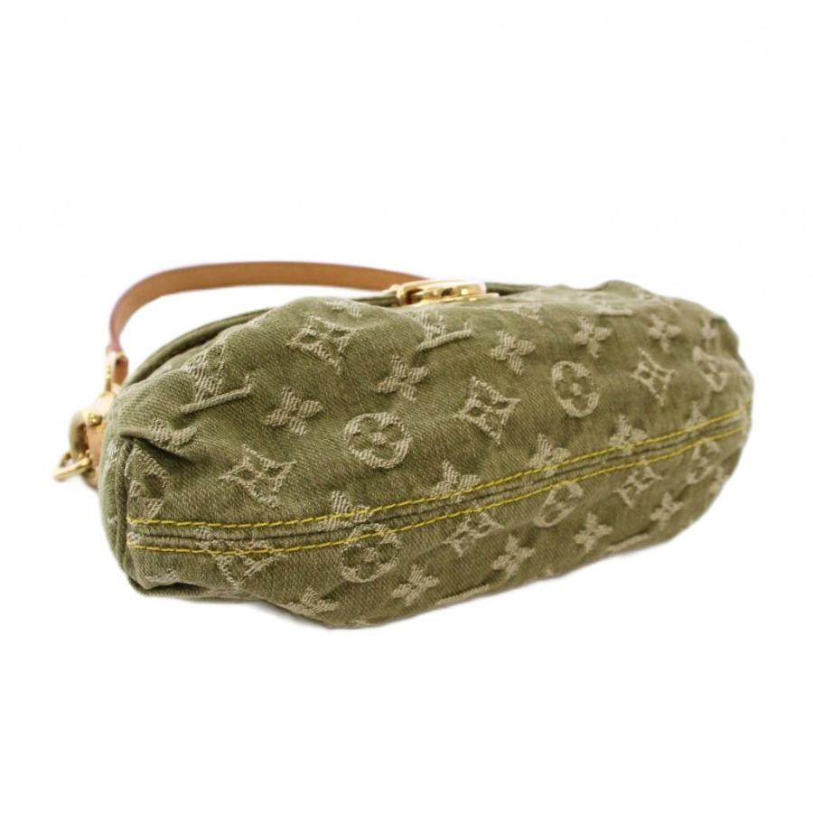 【中古】ルイヴィトン LOUIS VUITTON モノグラムデニム ミニプリーティ ハンドバッグ カーキ M95217 /KH ■OH LOUIS VUITTON（ルイ・ヴィトン） モノグラムデニム ミニプリーティ