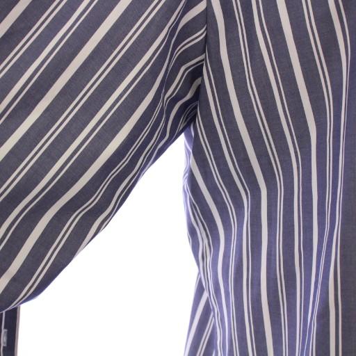 アドーア ADORE マルチストライプシャツ ブラウス 長袖 バンドカラー