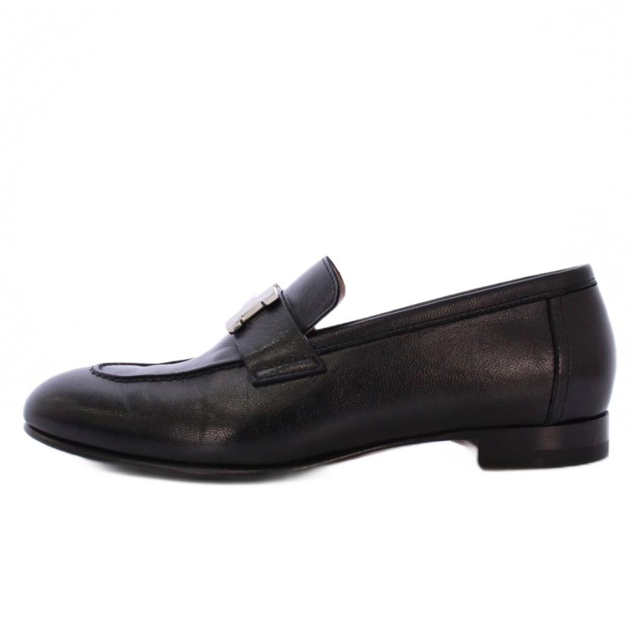 HERMES(エルメス) ローファー 35 レディース - 黒 シルバー金具/ケリー