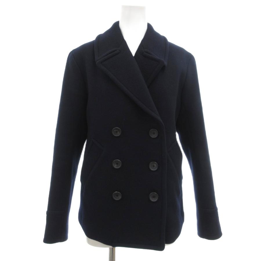 サイ ベーシックス SCYE BASICS ピーコート Pコート カシミヤ混 38 紺