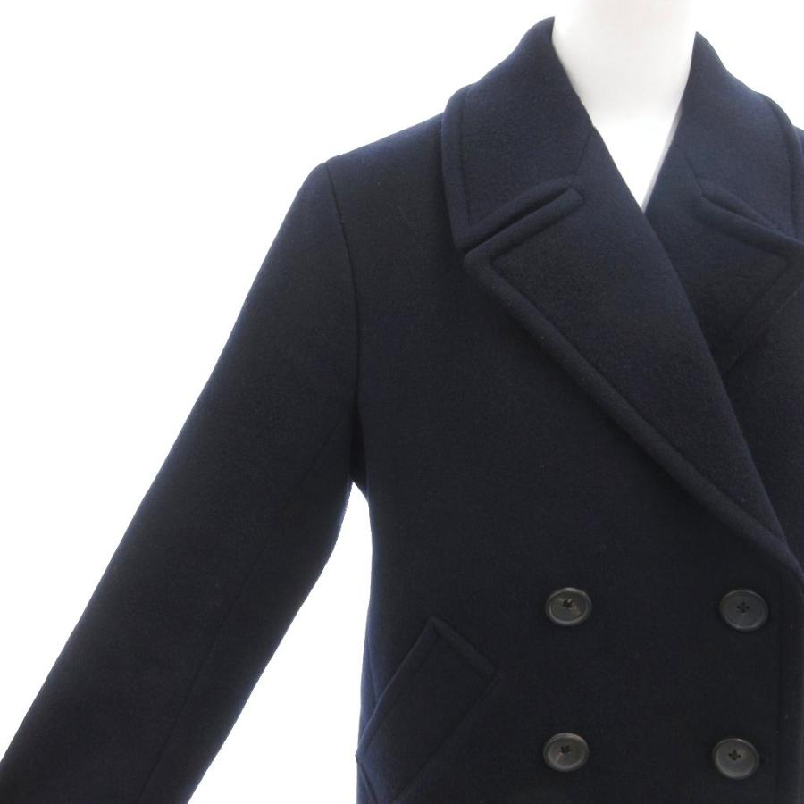 サイ ベーシックス SCYE BASICS ピーコート Pコート カシミヤ混 38 紺