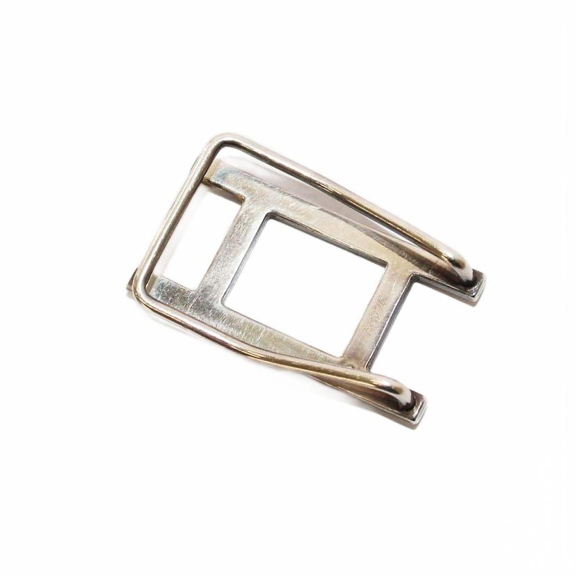 【美品】HERMES ステンレススチール マネークリップ 楽天市場】HERMES エルメス カデナ マネークリップ AG925 シルバー SV