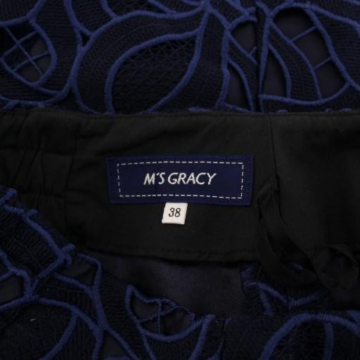 エムズグレイシー M'S GRACY タイトスカート ミモレ ロング レース