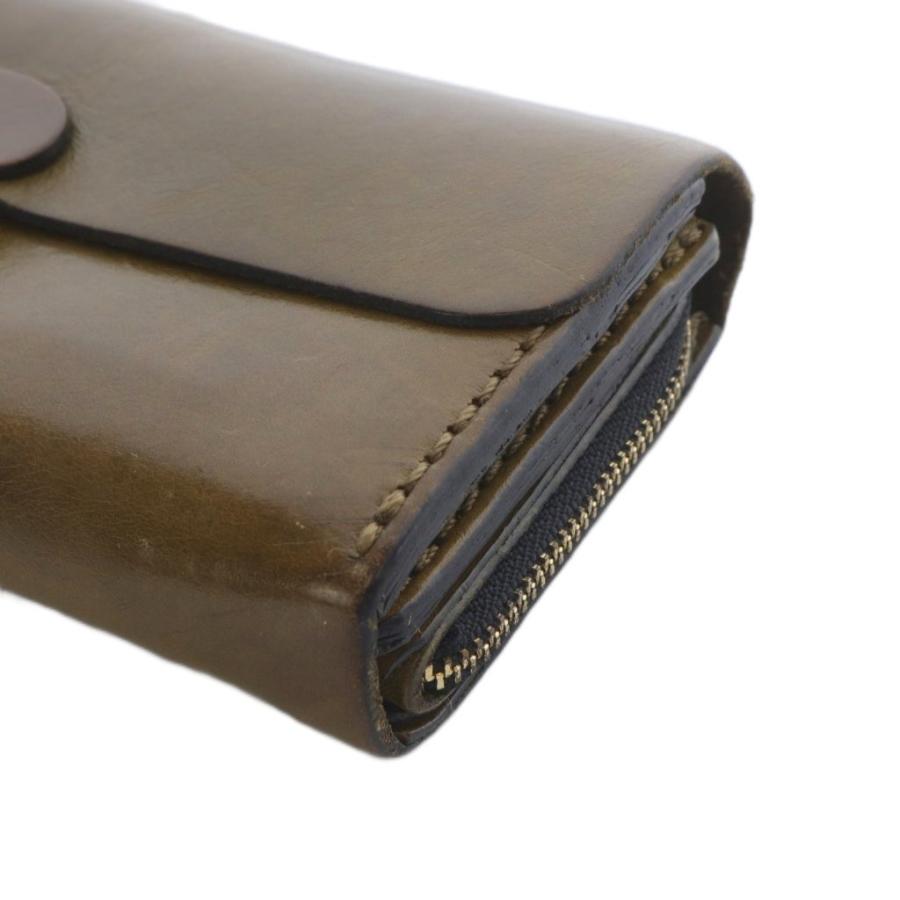 ヘルツ HERZ アコーディオンウォレット 長財布 レザー 茶色 ブラウン