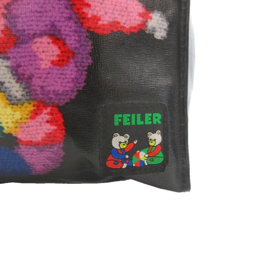フェイラー FEILER ミニハンドバッグ トート クマ柄 ベア ビニール