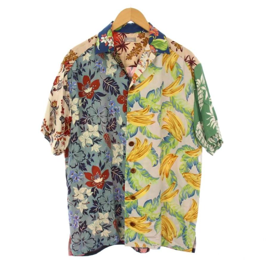 【中古】カラー kolor BEACON アロハシャツ 半袖 オープンカラー 総柄 2 マルチカラー /BB メンズ カラー kolor BEACON アロハシャツ 半袖 オープンカラー 総柄 2 マルチ