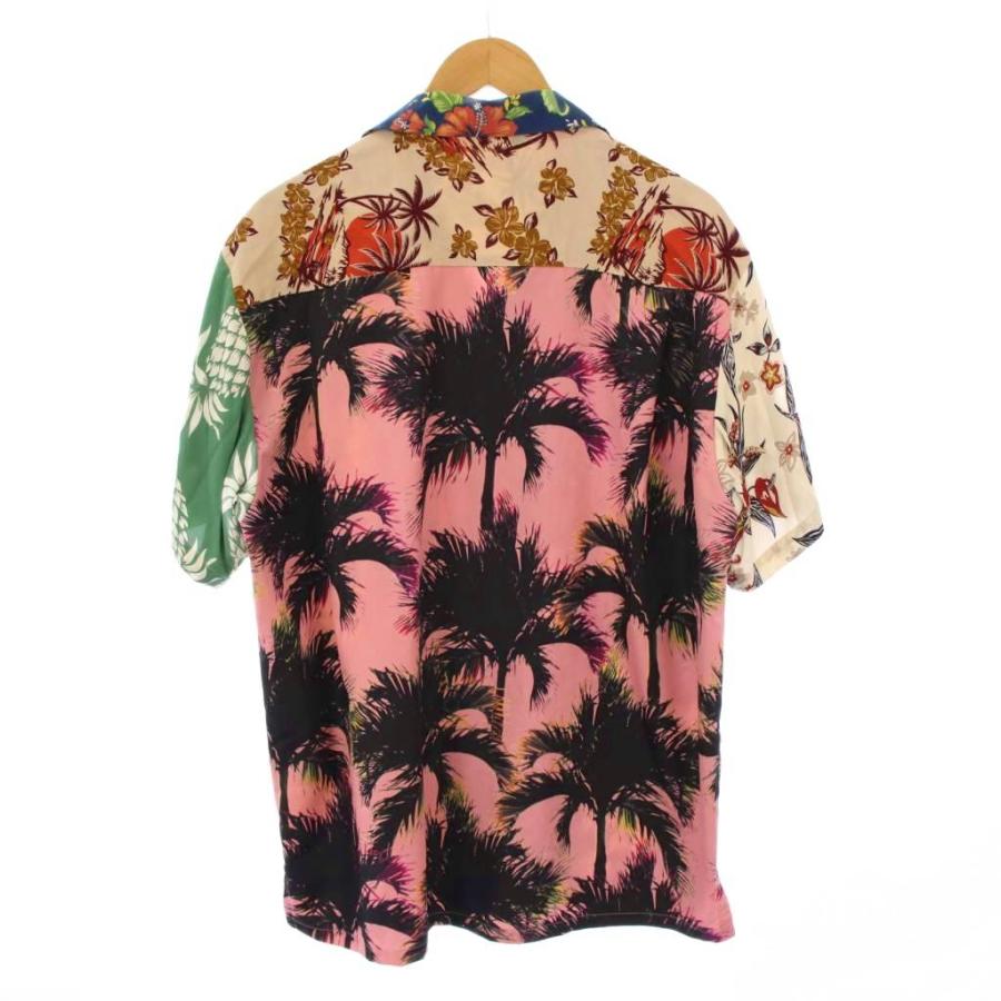 カラー kolor BEACON アロハシャツ 半袖 オープンカラー 総柄 2 マルチ