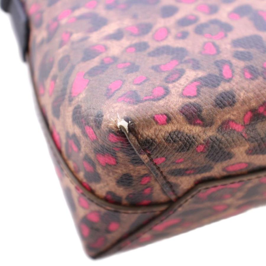 FURLA（フルラ） ショルダーバッグ レザー レオパード ヒョウ柄 茶 
