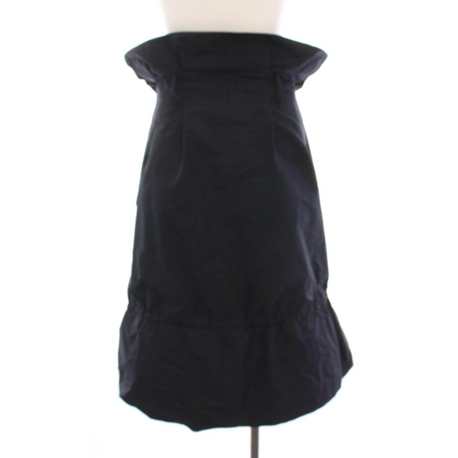 ジルサンダー JIL SANDER NAVY スカート ロング 34 紺 ネイビー