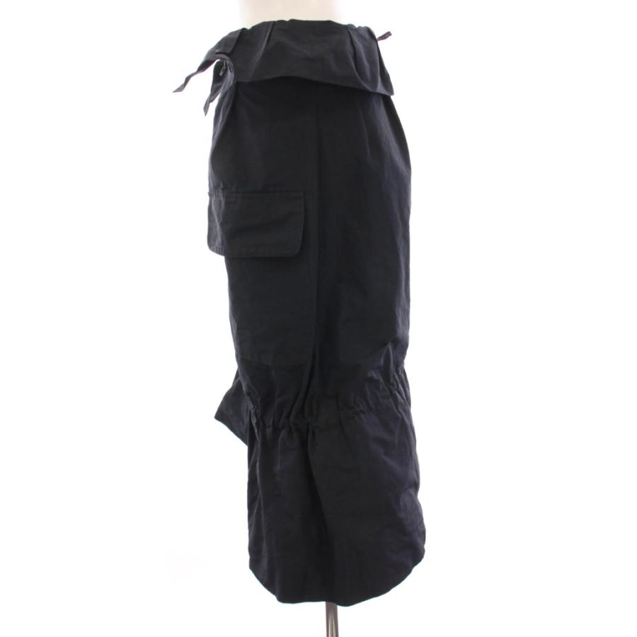 ジルサンダー JIL SANDER NAVY スカート ロング 34 紺 ネイビー