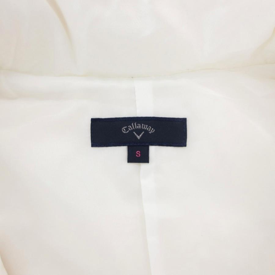 Callaway ホワイト ジップアップベスト サイズ：M CALLAWAY キャロウェイ ジップベスト ホワイト系