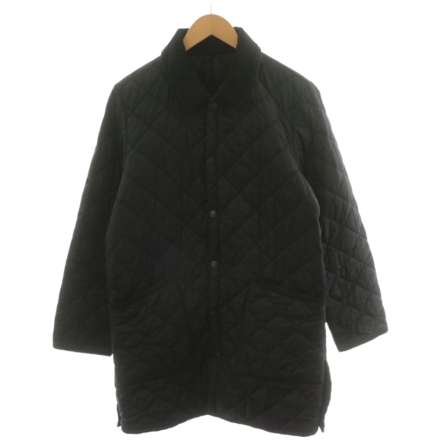 【中古】バブアー Barbour キルティングジャケット 中綿 ナイロン アウター 40 黒 ブラック 1802189 /AN58 メンズ バブアー Barbour キルティングジャケット 中綿 ナイロン アウター 40