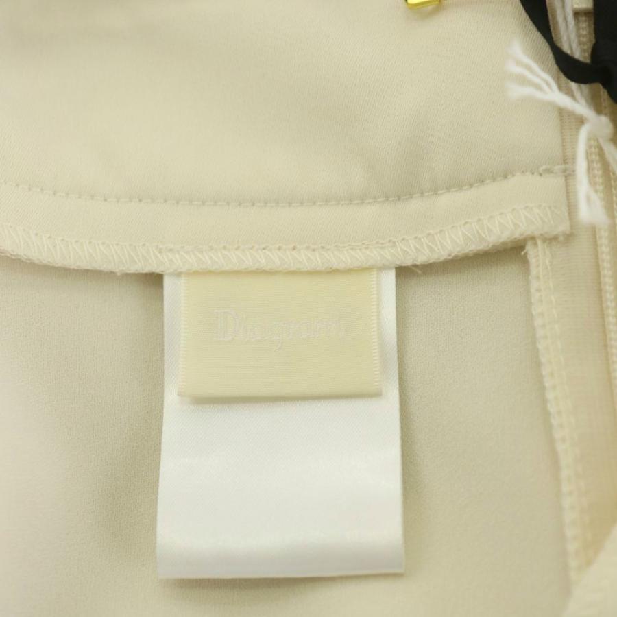 【中古】未使用品 ダイアグラム グレースコンチネンタル 24SS キャミセットワイドパンツ セットアップ 36 黒 白 未使用品 ダイアグラム グレースコンチネンタル 24SS キャミセット
