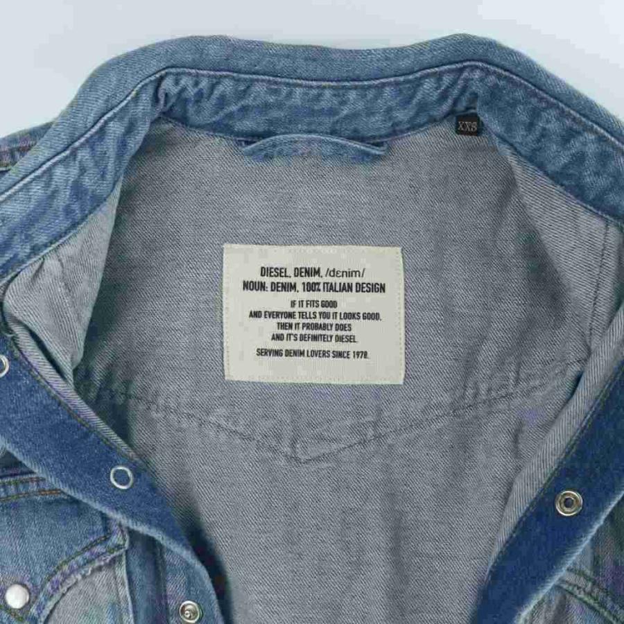 DIESEL（ディーゼル） デニム シャツ ワンピース XXS 青 ブルー