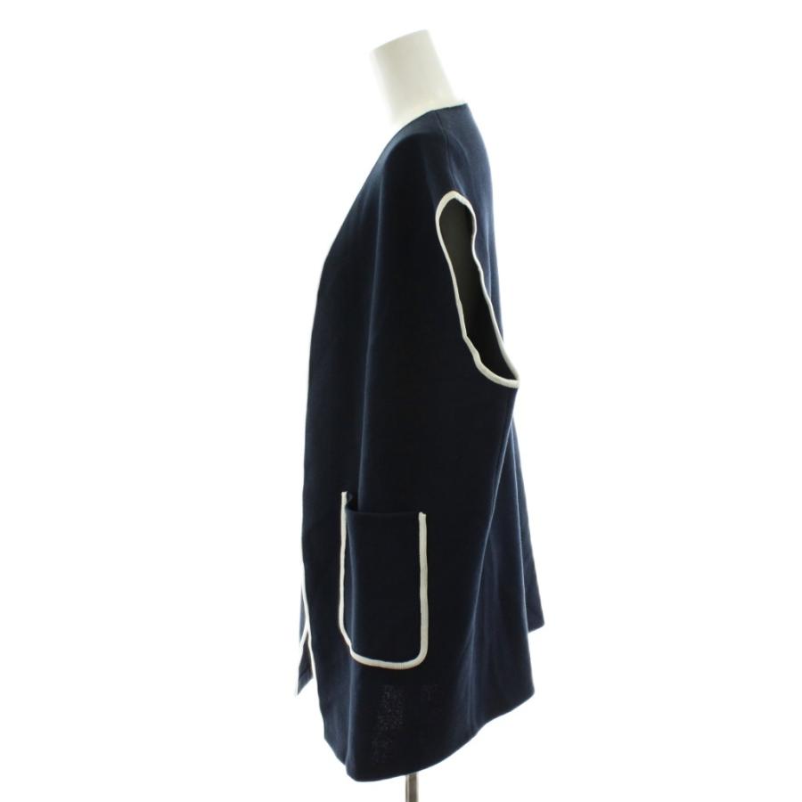 テープヤーン フリンジ Aライン ベスト ジャケット ベスト ジレ A28701