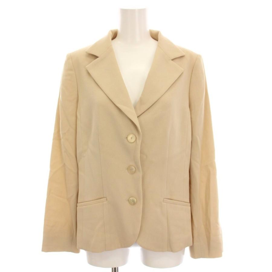 ハナエモリ HANAE MORI テーラードジャケット 3B アウター 40 ベージュ 
