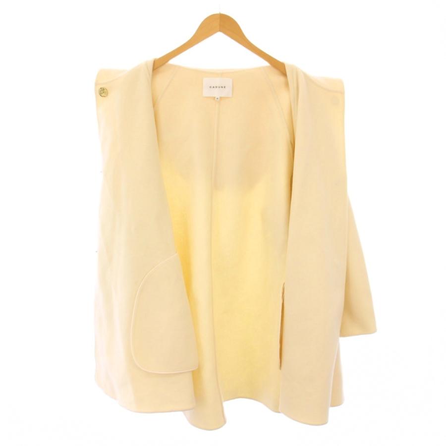 CADUNE カデュネ ポンチョコート アウター ショート丈 フード ワン