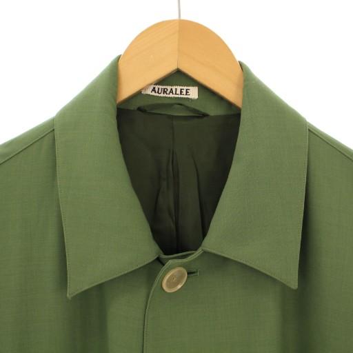 オーラリー ハードツイストウールツイルステンカラーコート アウター