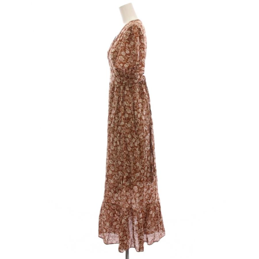 ヌキテパ NE QUITTEZ PAS! ワンピース ロング Vネック 半袖 花柄