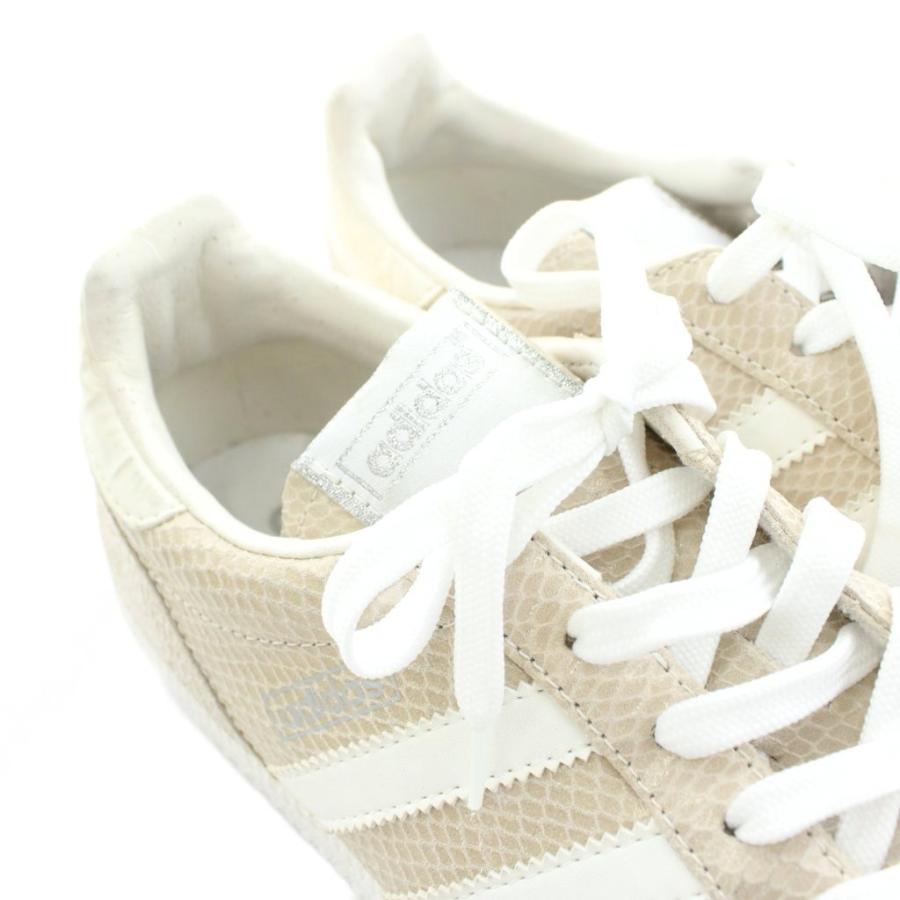 【中古】アディダスオリジナルス SAMBA JP SNAKE サンバ スニーカー スネーク型押し レザー 26cm ベージュ 662584 adidas Originals アディダスオリジナルス SAMBA JP SNAKE サンバ