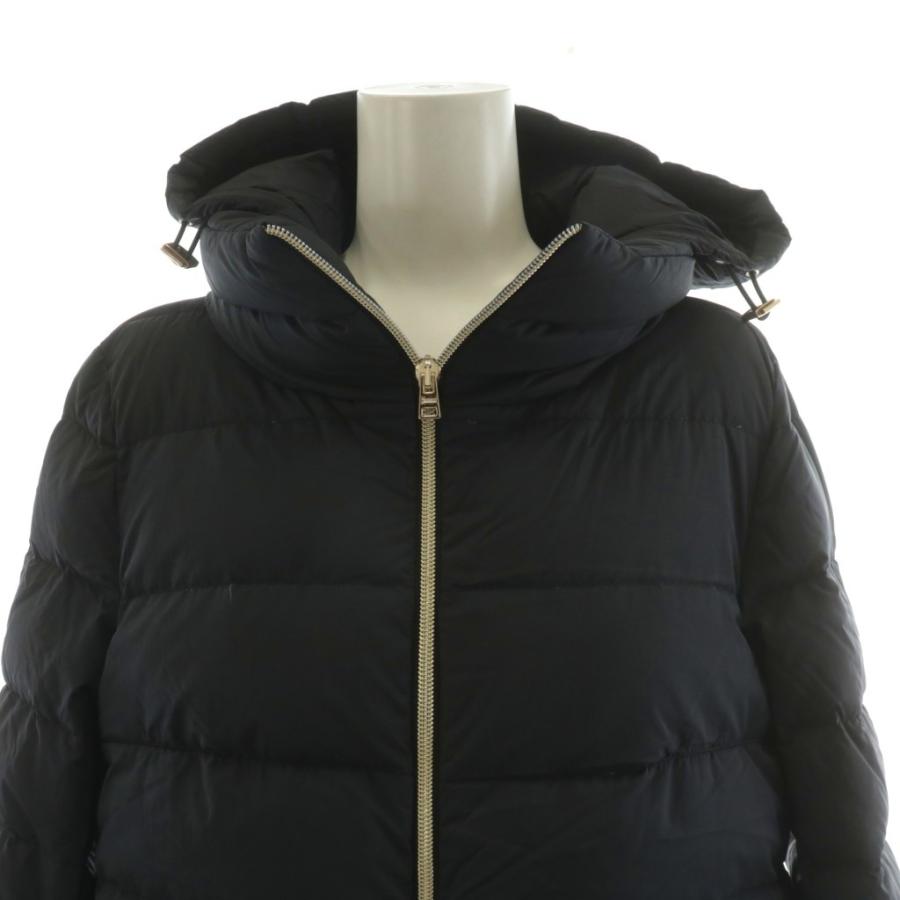 ヘルノ HERNO ダウンコート ロング丈 フード 切替 アルパカ アウター