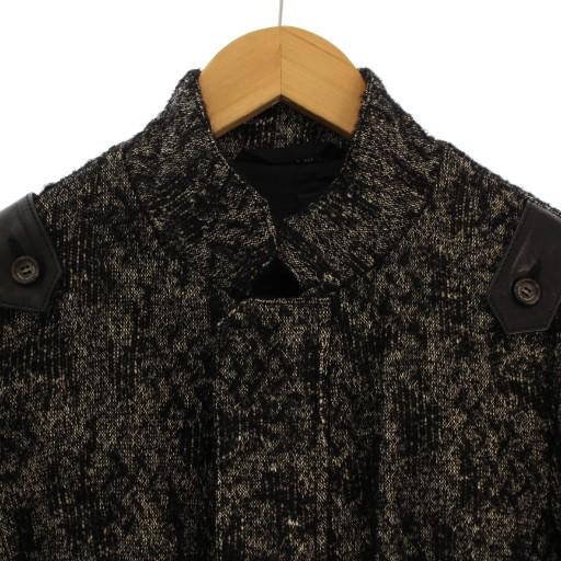 【中古】ディーゼルブラックゴールド DIESEL BLACK GOLD 刺繍 ナイロン ジップ ボンバージャケット ブルゾン 50(L) DIESEL BLACK GOLD ディーゼルブラックゴールド ツイードボンバー