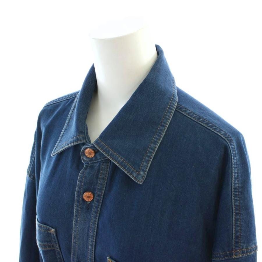 DIESEL（ディーゼル） デニムシャツ ワンピース ウエストリボン 長袖