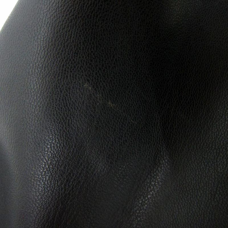 ZARA（ザラ） フェイクレザージャケット ショート丈 ステンカラー 無地