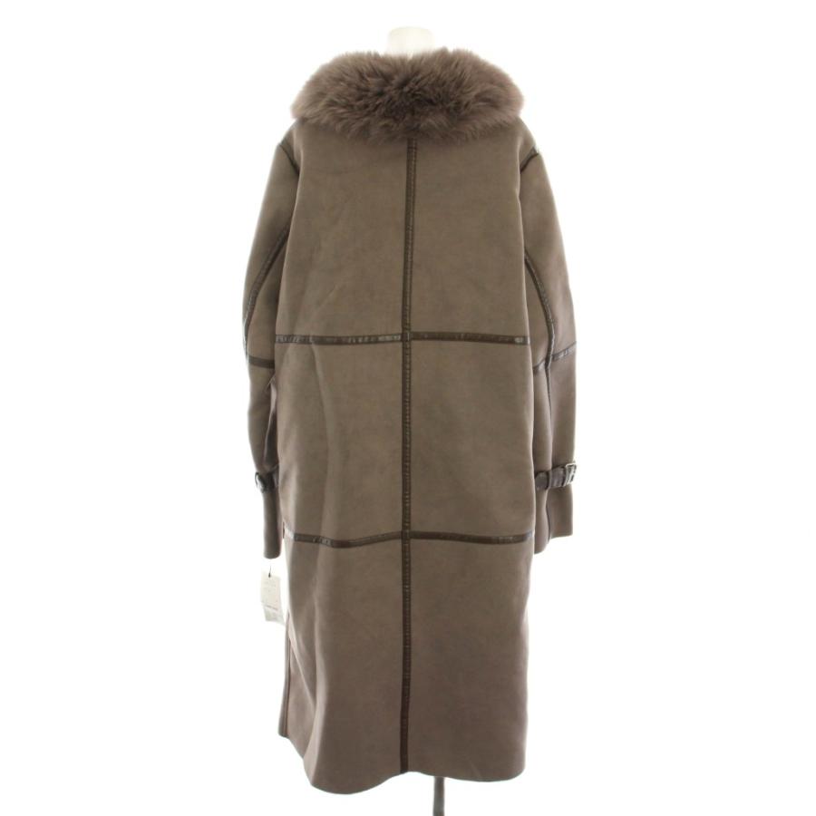 未使用品 ソブ sov. ダブスタ フェイクムートンコート アウター ロング