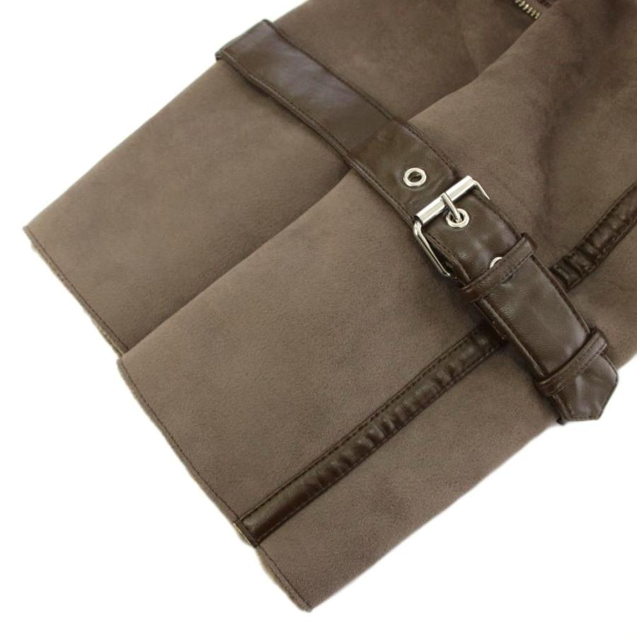 未使用品 ソブ sov. ダブスタ フェイクムートンコート アウター ロング