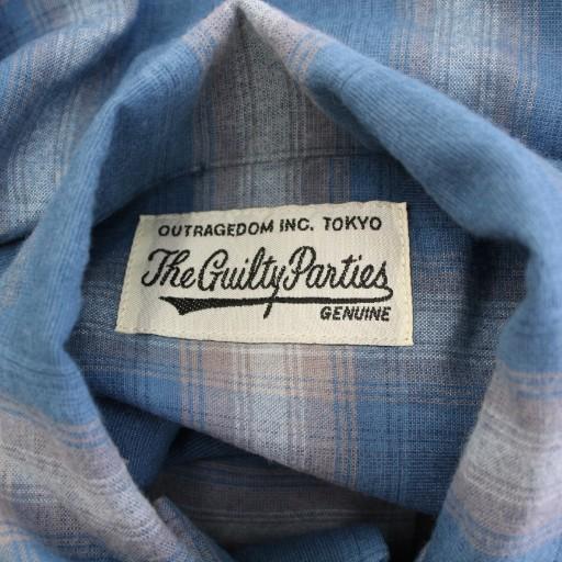 【中古】ワコマリア WACKO MARIA カジュアルシャツ 長袖 レギュラーカラー チェック柄 S 青 ブルー /BB メンズ WACKO MARIA（ワコマリア） カジュアルシャツ 長袖 レギュラーカラー