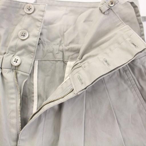 ドゥロワー Drawer 24SS サロペット ワイドパンツ ジップフライ バック