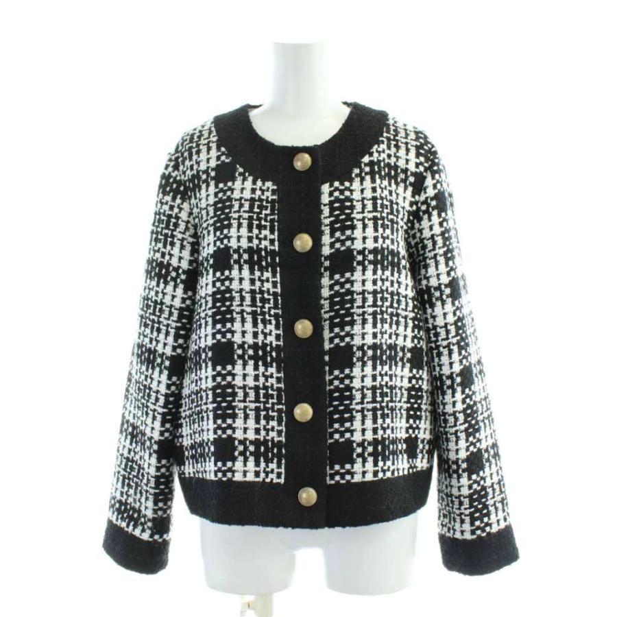 Black & White フルジップジャケット サイズ1 レディース 総柄 楽天