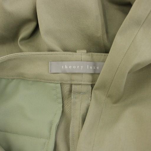 【中古】セオリーリュクス 24SS NEWTON OLGA チノパンツ テーパードパンツ タック 38 カーキ 03-4106430-637-038 theory luxe（セオリーリュクス） theory luxe 24SS NEWTON OLGA