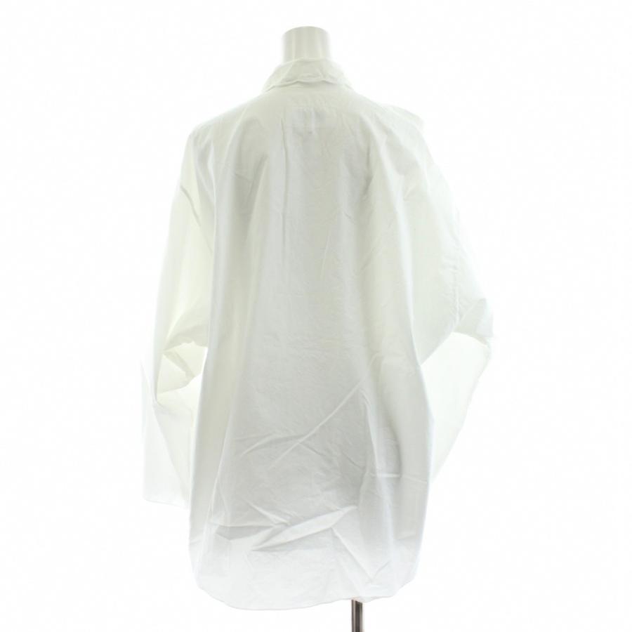 【中古】エムエムシックス メゾンマルジェラ シャツ ブラウス 長袖 ロゴ プリント 44 白 ホワイト S52DL0016 S40469 エムエムシックス メゾンマルジェラ MM6 Maison Margiela シャツ