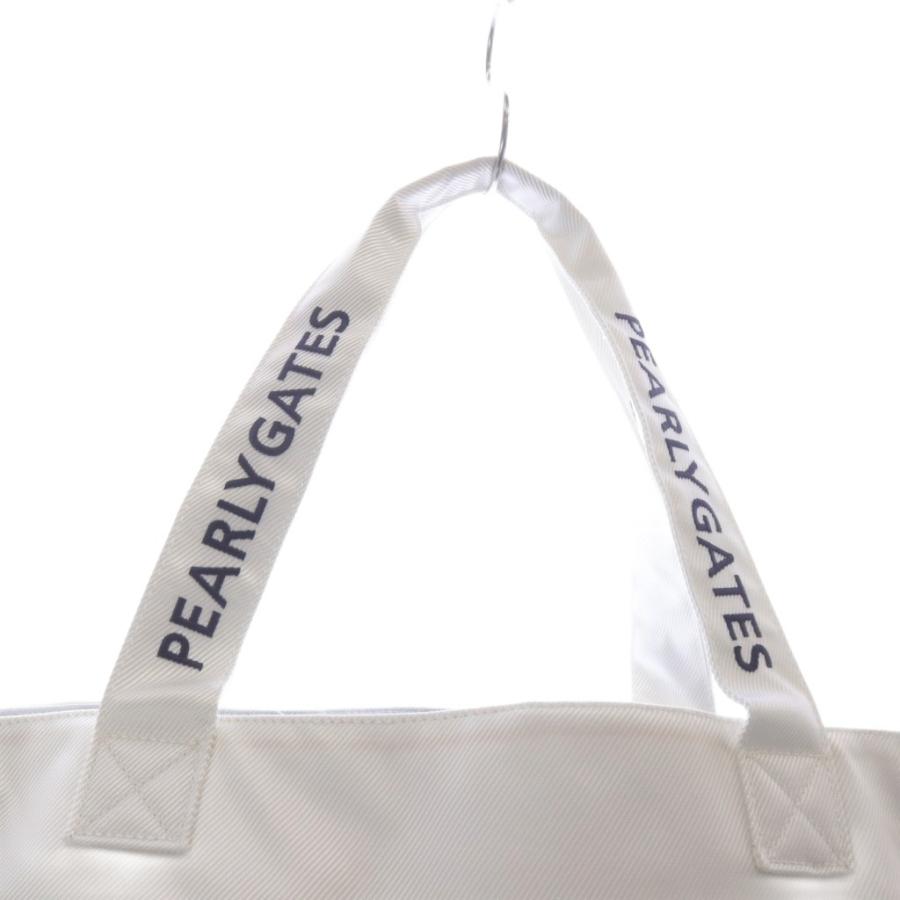 パーリーゲイツ PEARLY GATES トートバッグ ハンドバッグ ロゴ 白