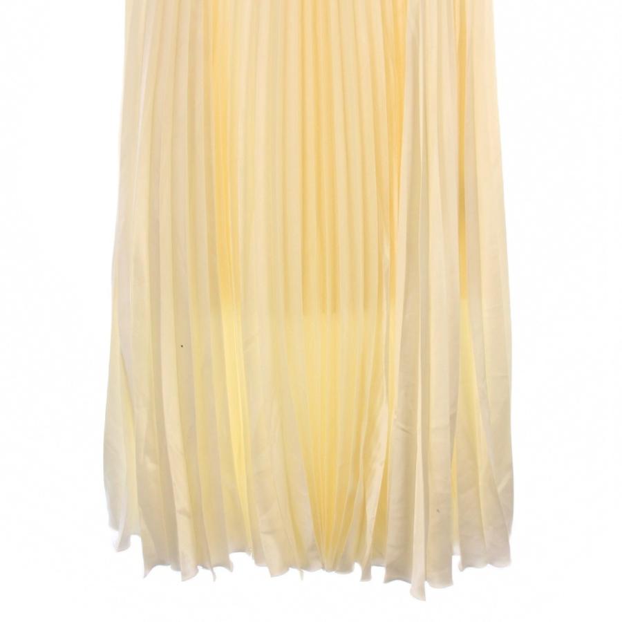 ノーブル NOBLE 24AW ブライトサテンアコーディオンプリーツスカート