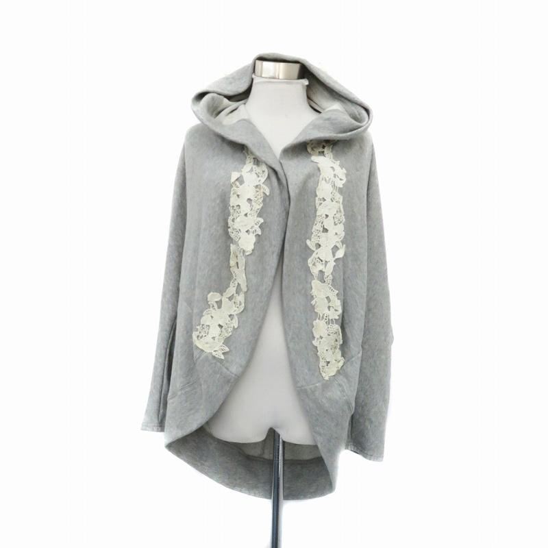 スカラー ScoLar カーディガン ドルマンスリーブ 前開き フード付き