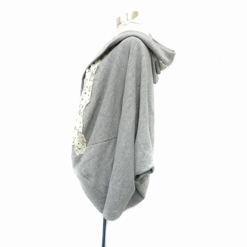 スカラー ScoLar カーディガン ドルマンスリーブ 前開き フード付き