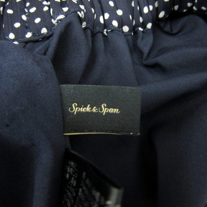 スピック&スパン Spick&Span フレアスカート ロング丈 ドット柄 38 M