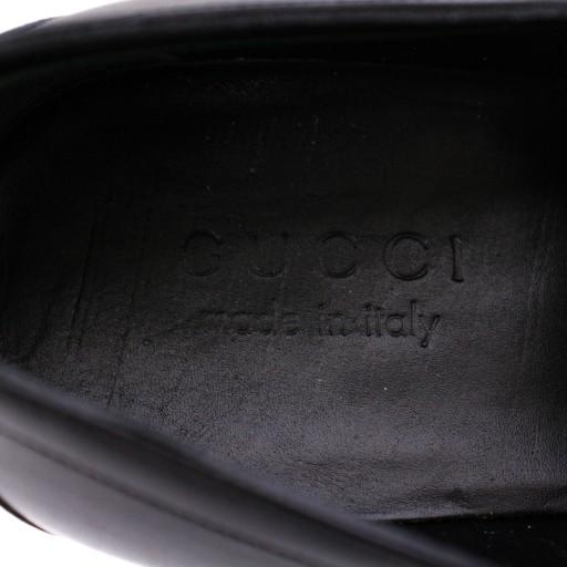 GUCCI（グッチ） ビジネスシューズ レザー 38.5 黒 163497 /BM メンズ