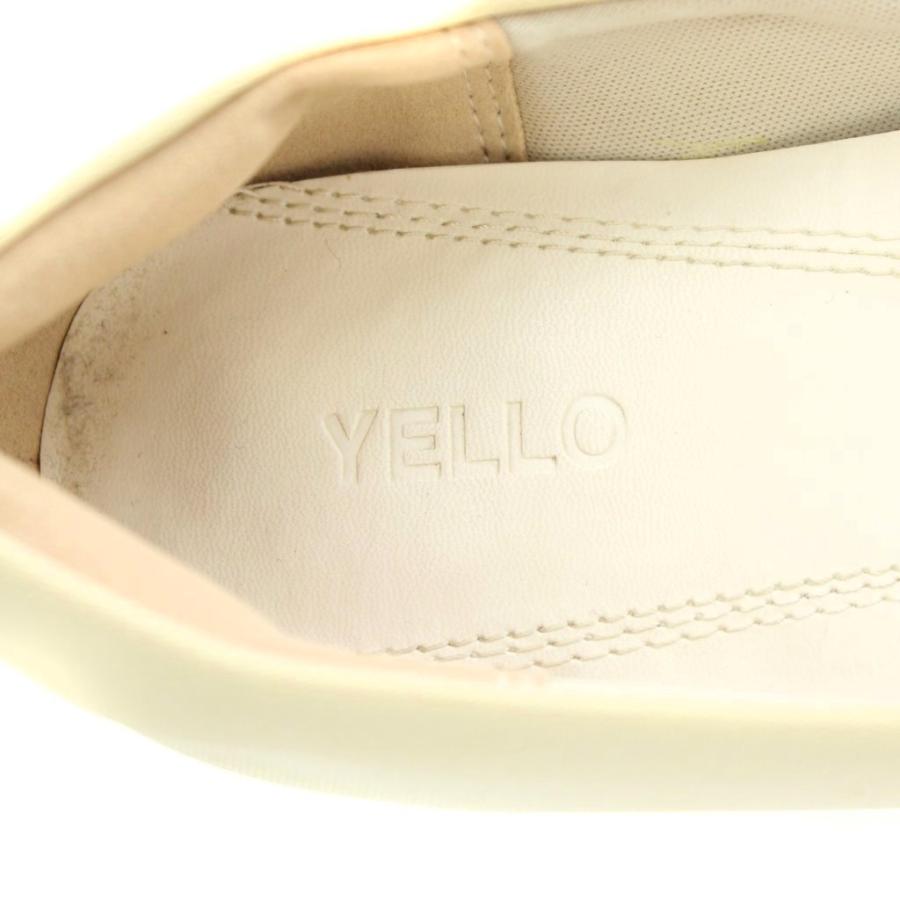 イエロ YELLO パンプス ポインテッドトゥ ヒール M アイボリー /AN1