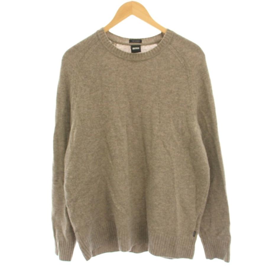 ヒューゴボス HUGO BOSS ニット セーター カシミヤ 長袖 XL グレージュ