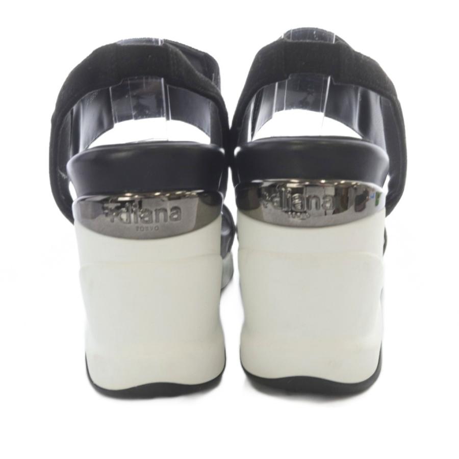 DIANA（ダイアナ） +diana プラス サンダル ストラップ 23.5cm 黒