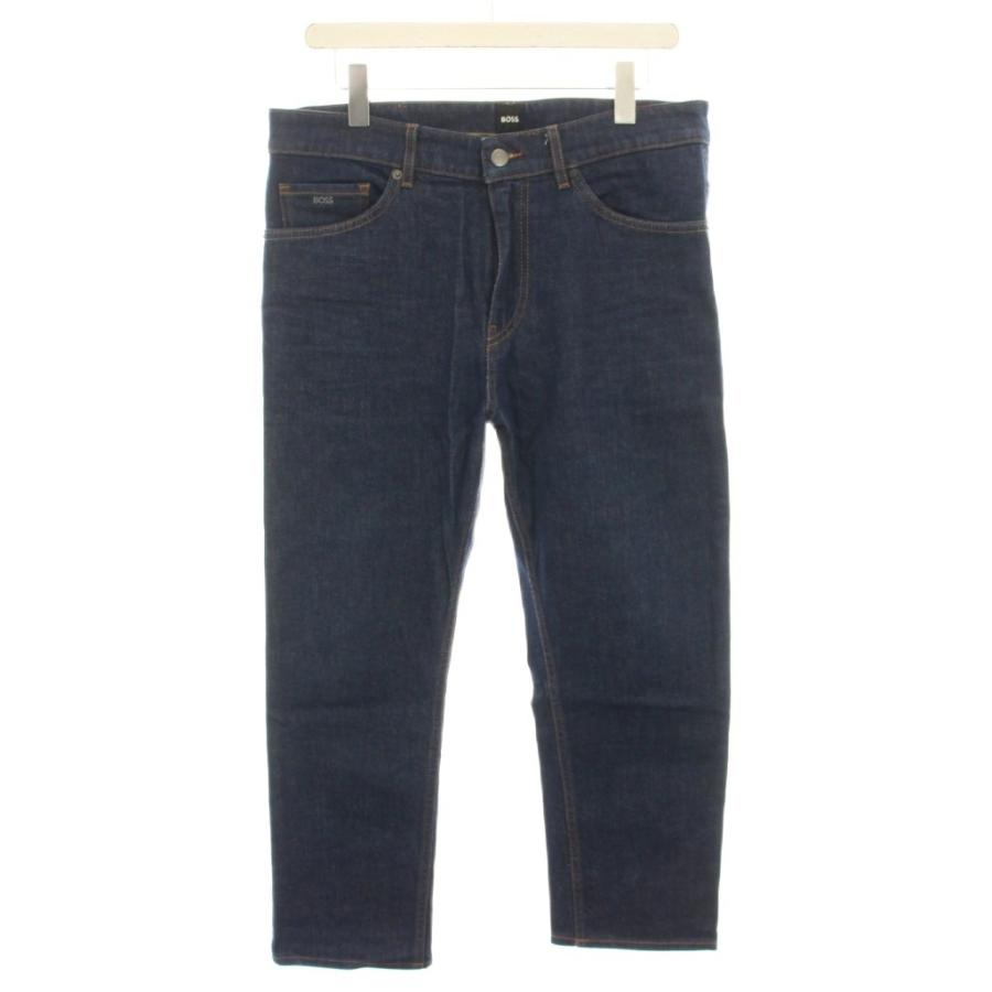 【中古】ヒューゴボス HUGO BOSS TABER TAPERED デニムパンツ ジーンズ ジップフライ 33/32 紺 50489011 メンズ ヒューゴボス HUGO BOSS テーバー テーパード TABER TAPERED デニム