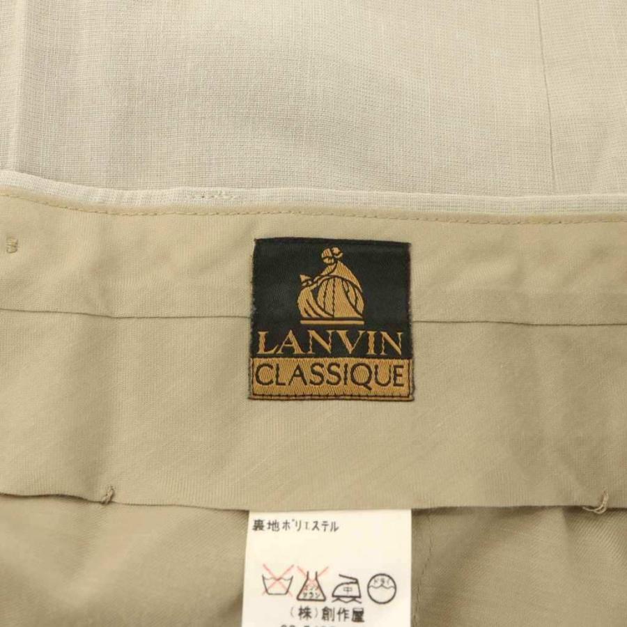 ランバン LANVIN CLASSIQUE スラックス テーパードパンツ 麻 リネン 79 